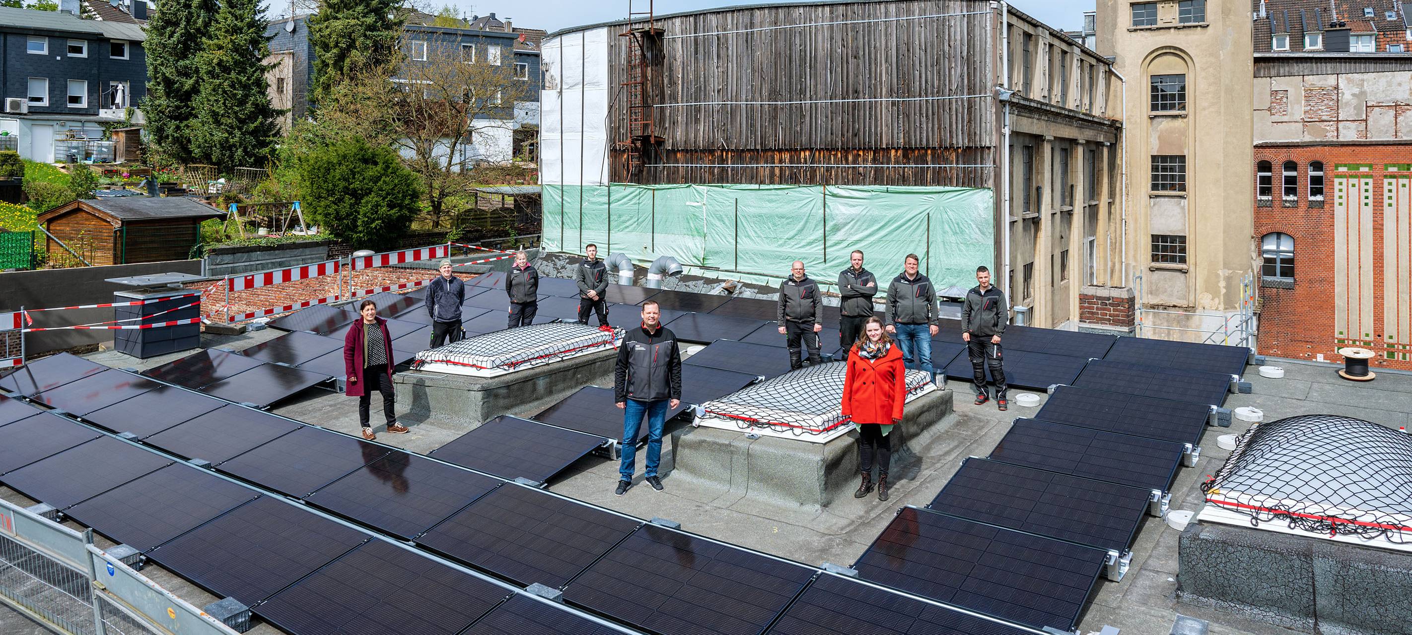 Solaranlage auf dem Gebäudemanagement