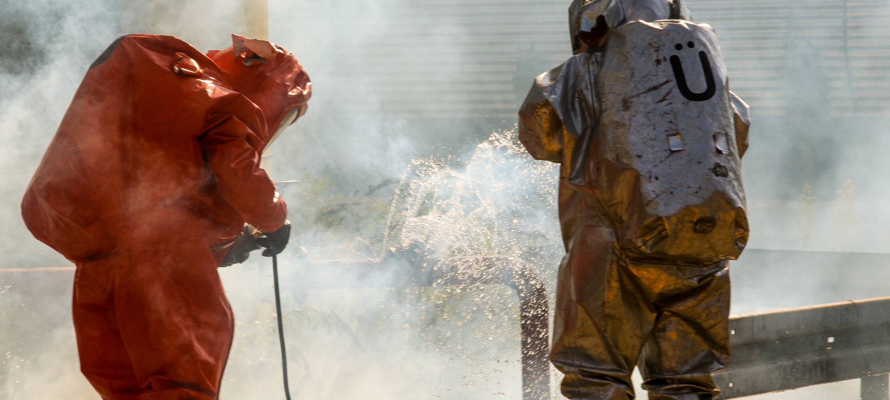 Übung: Feuerwehr auf ABC-Einsatz vorbereitet