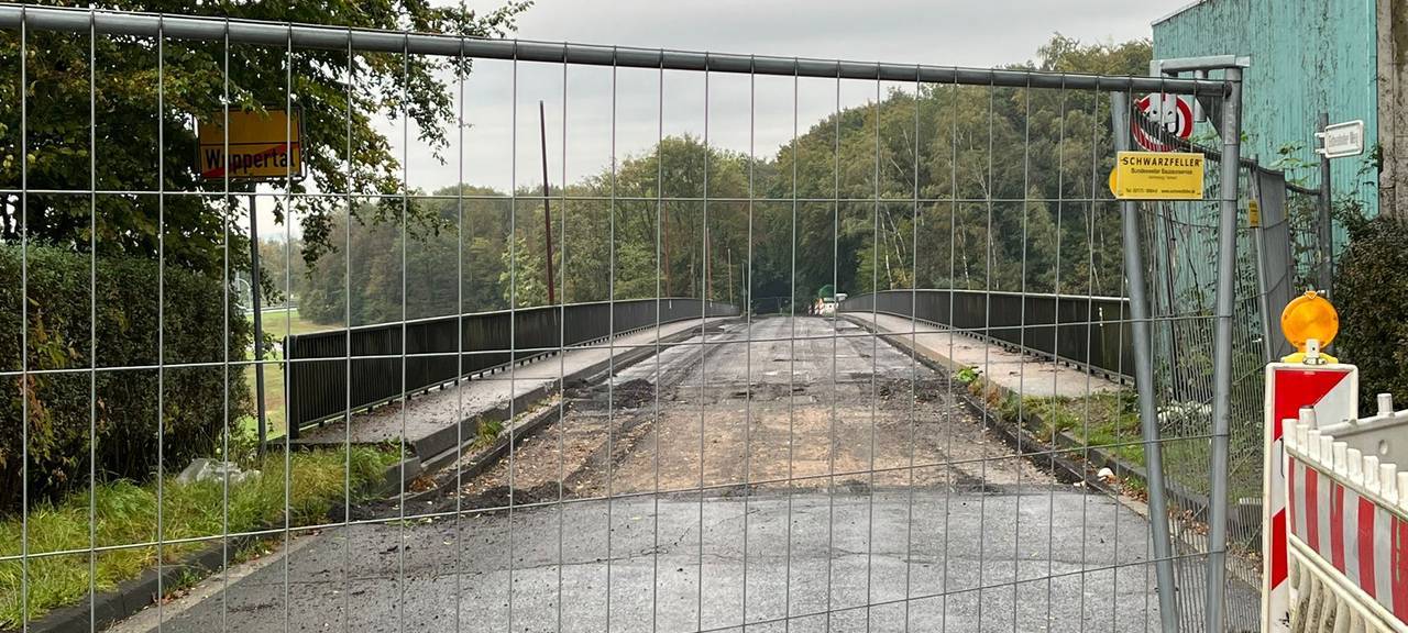 Brückensprengung an der A1