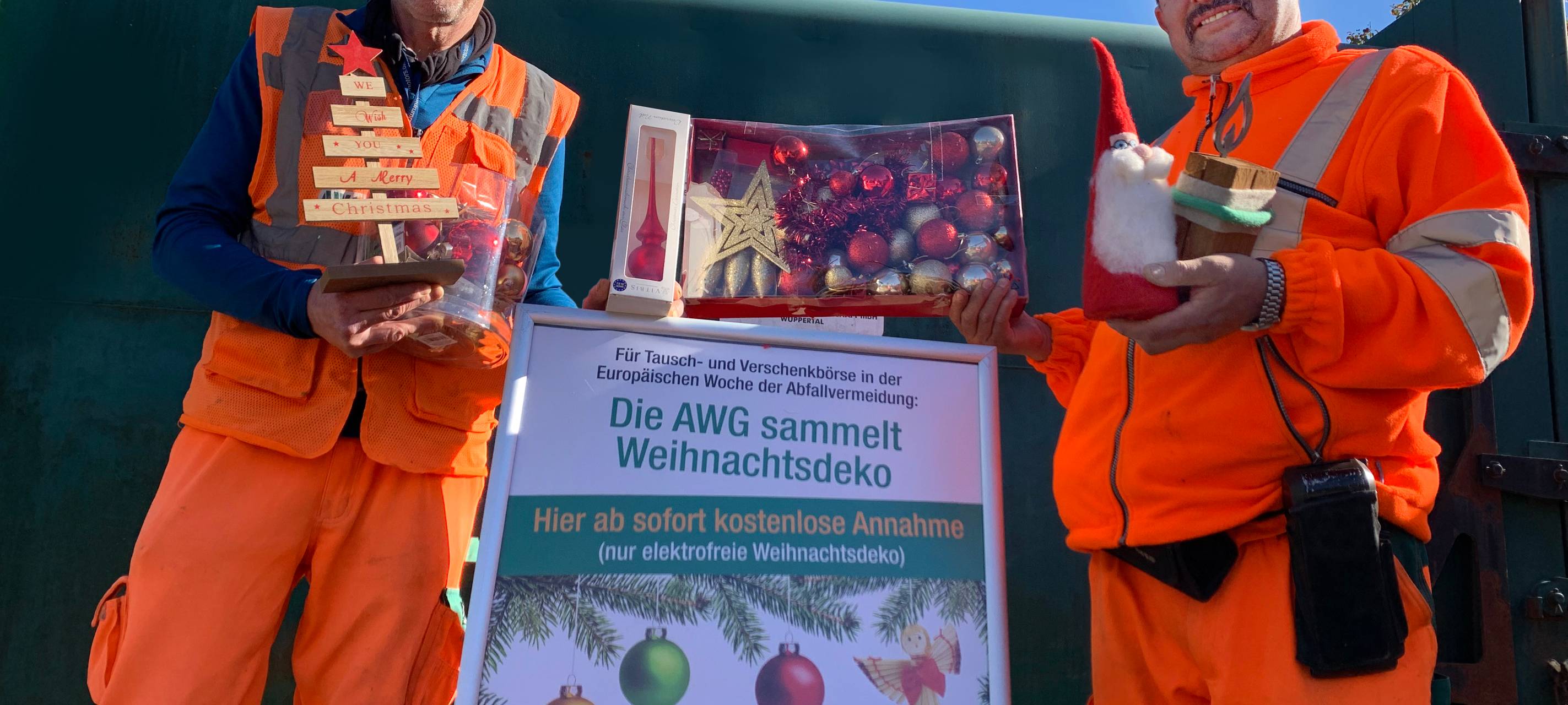 AWG sammelt Weihnachtsdeko