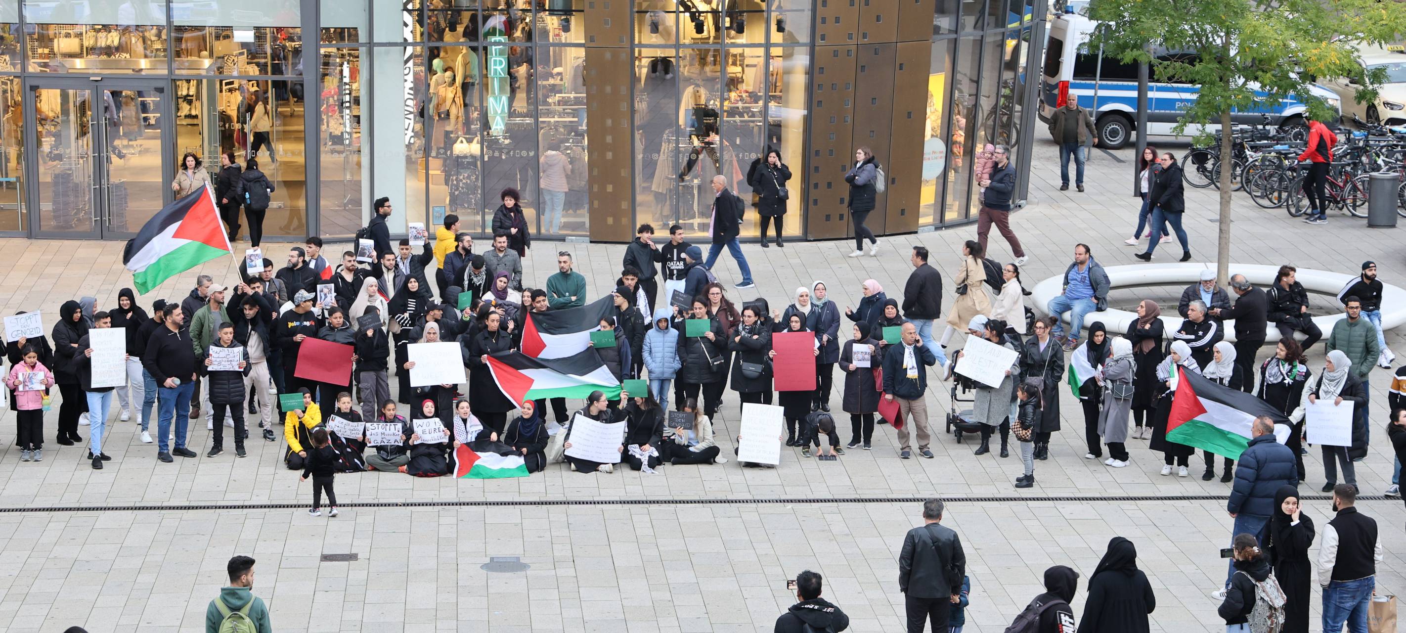 Protestaktion zum Nahost-Konflikt