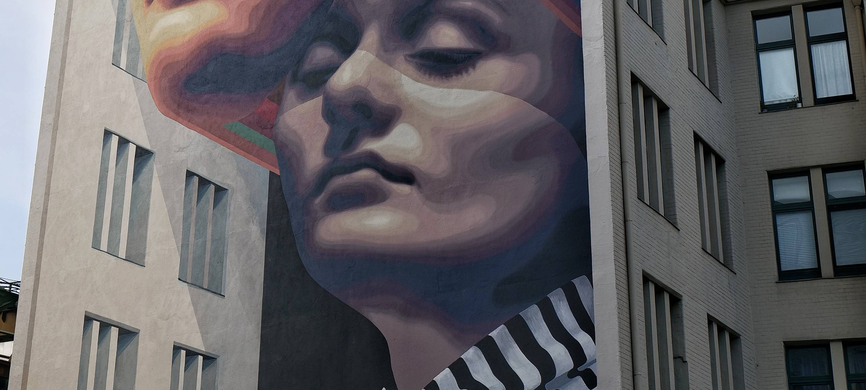 Wandgemälde in der Stadt sind fertig