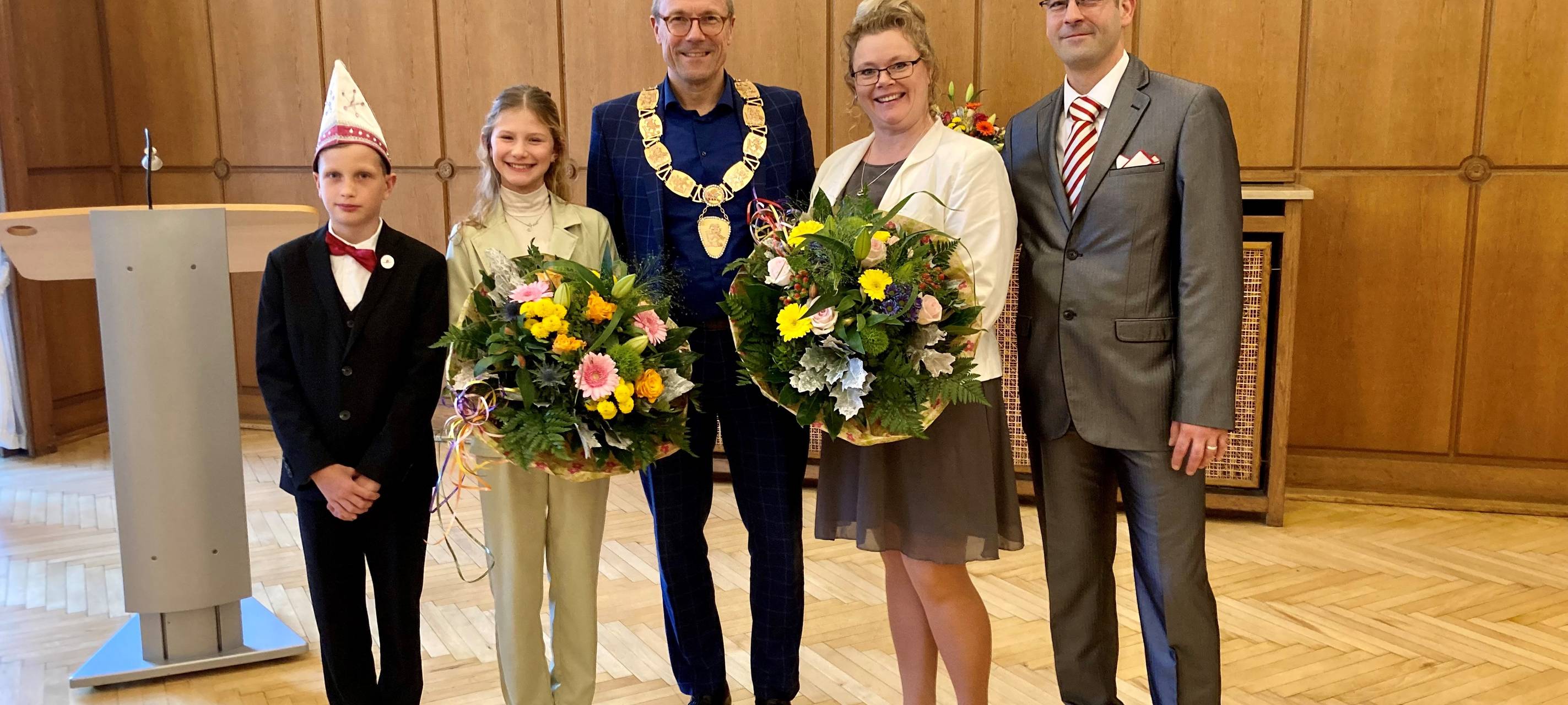 Prinzenpaare im Rathaus