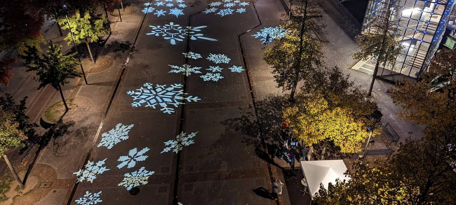 Lichtspiele auf dem Berliner Platz