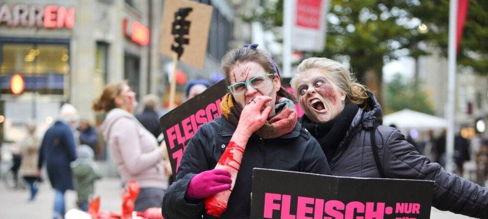 Zombie-Demo gegen Fleischessen