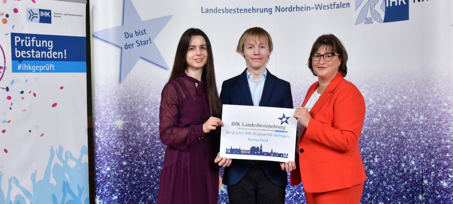 Zwei Azubis an der NRW-Spitze