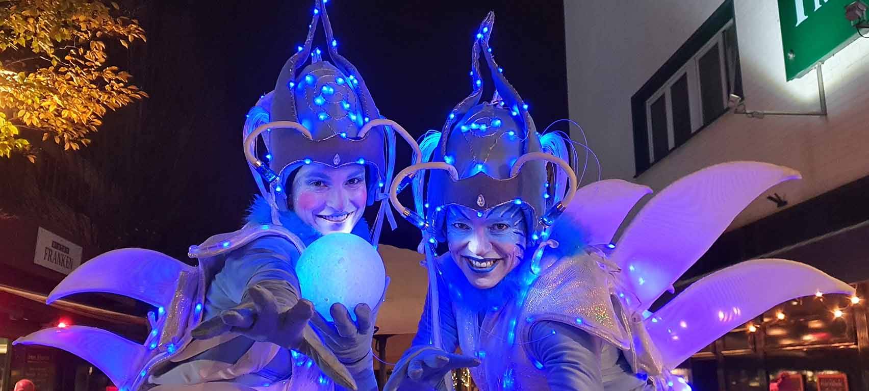 Festliche Figuren in der Innenstadt