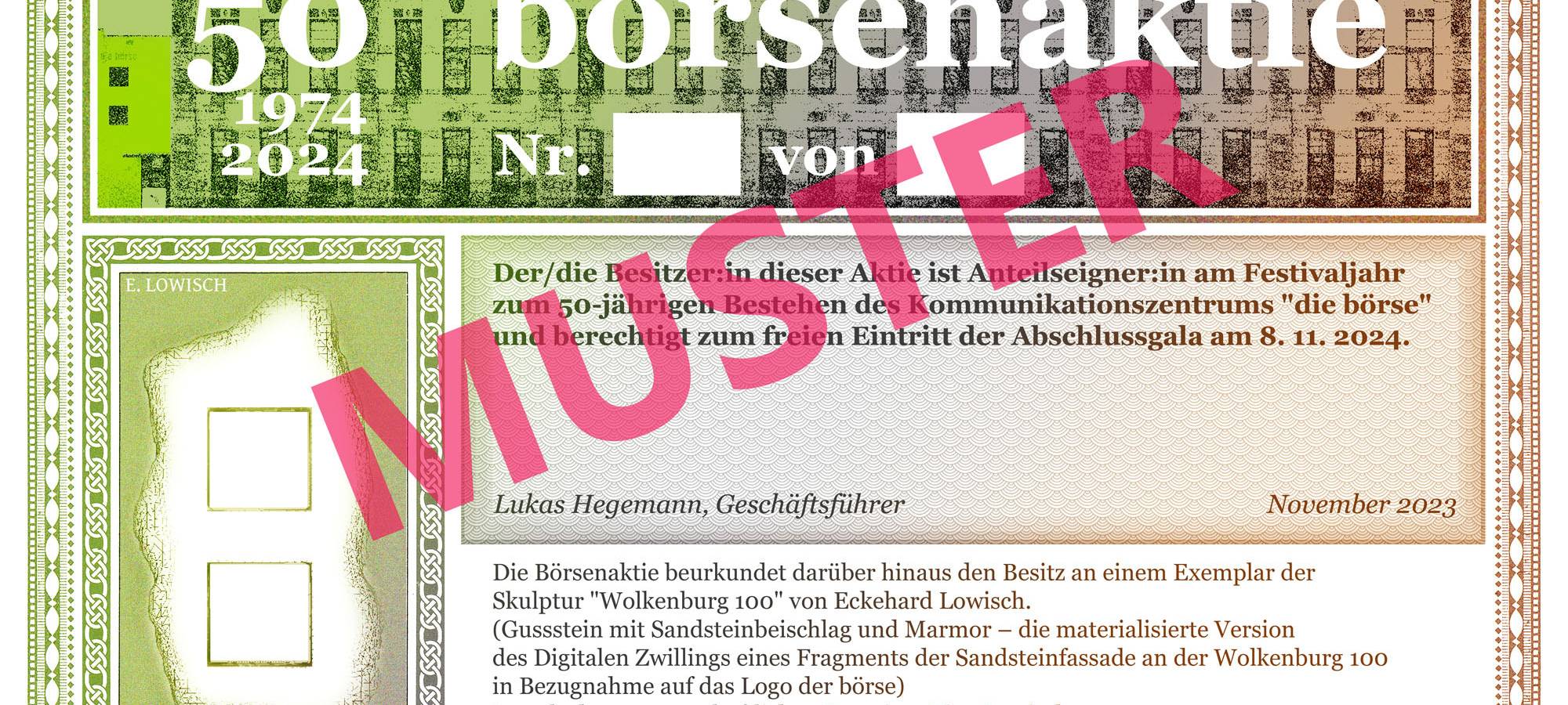 börsenaktie unterstützt 50jähriges Jubiläum