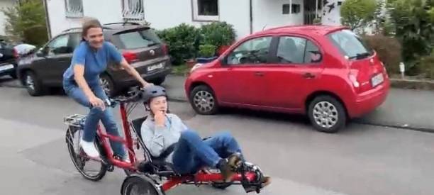 Tandem-Dreirad von Kindertal