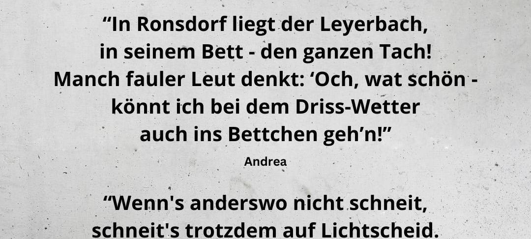 Die längste Büttenrede der Stadt