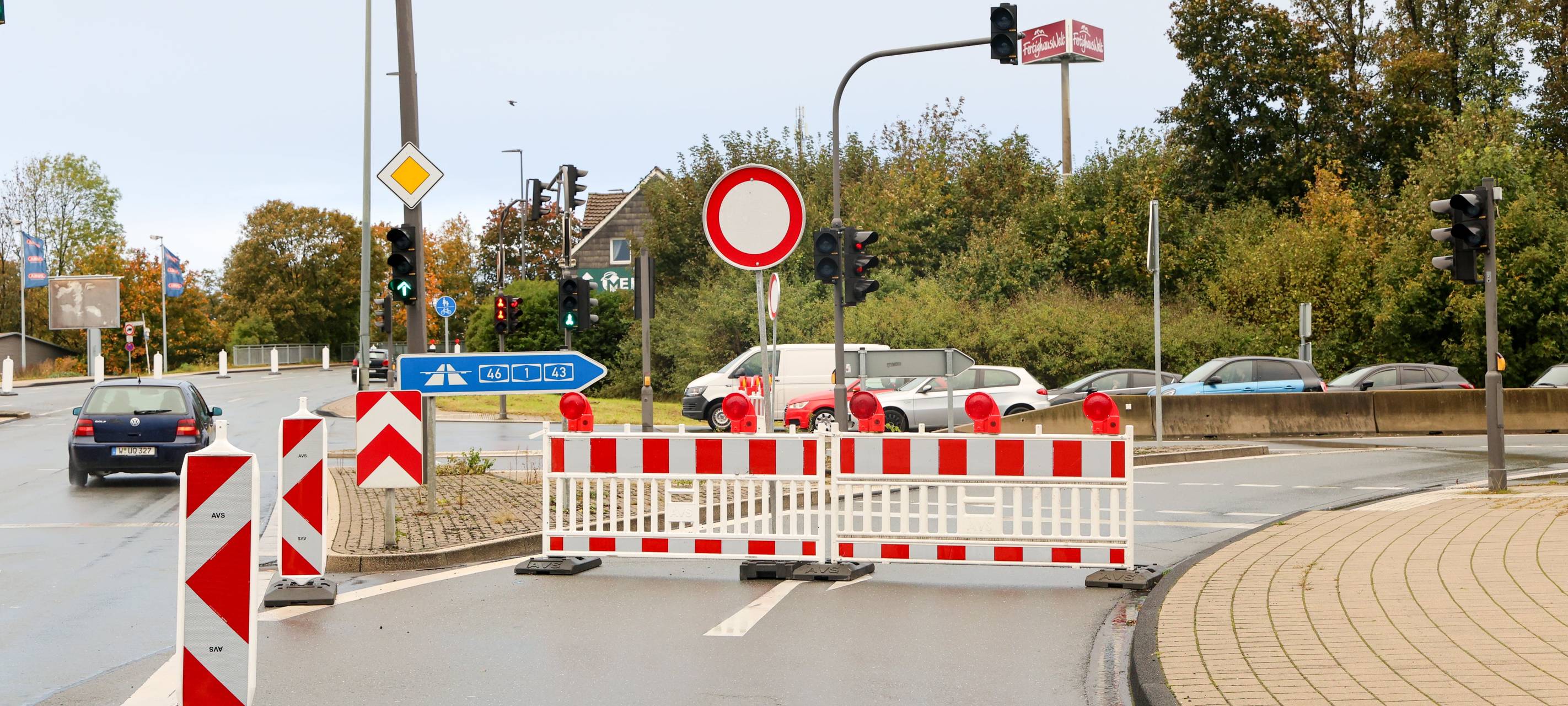 Sperrungen im Autobahnkreuz Wuppertal-Nord