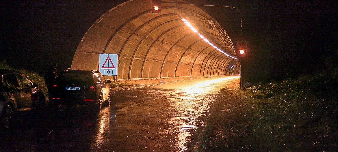 Kontrolle des Kiesbergtunnels