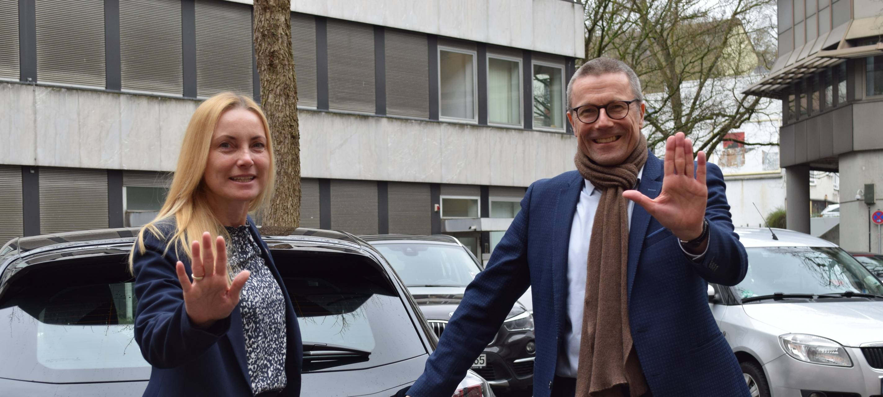 Aufkleber gegen Gewalt am Arbeitsplatz