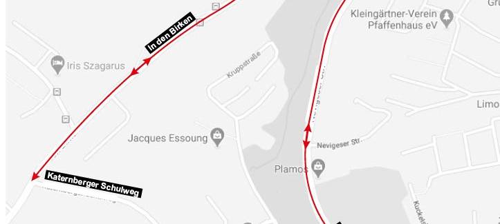 Katernberger Schulweg gesperrt