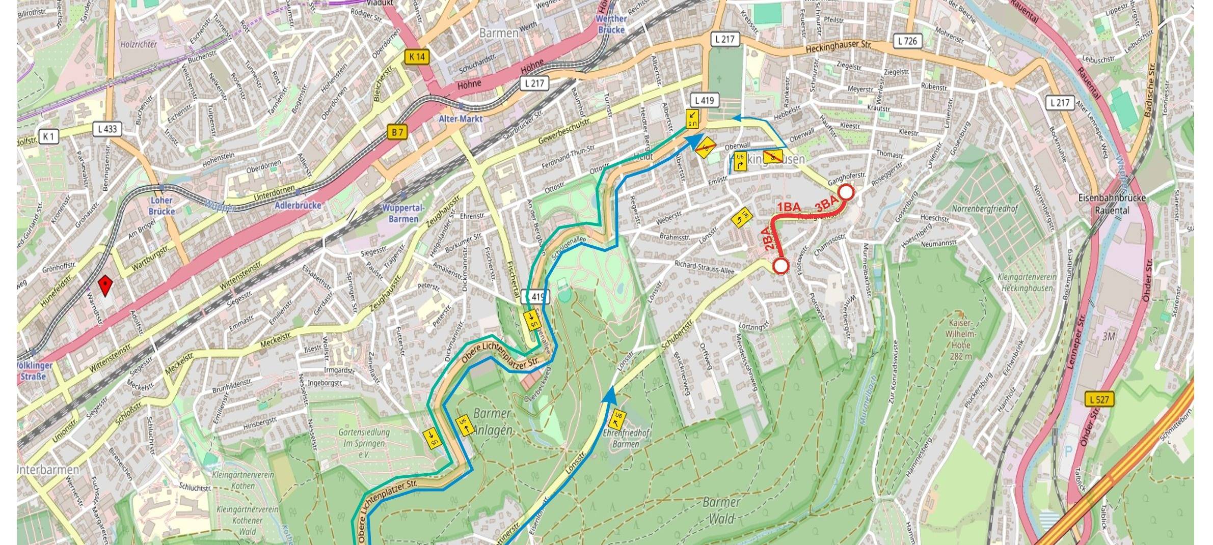 Freiligrathstraße gesperrt - Probleme im Busverkehr