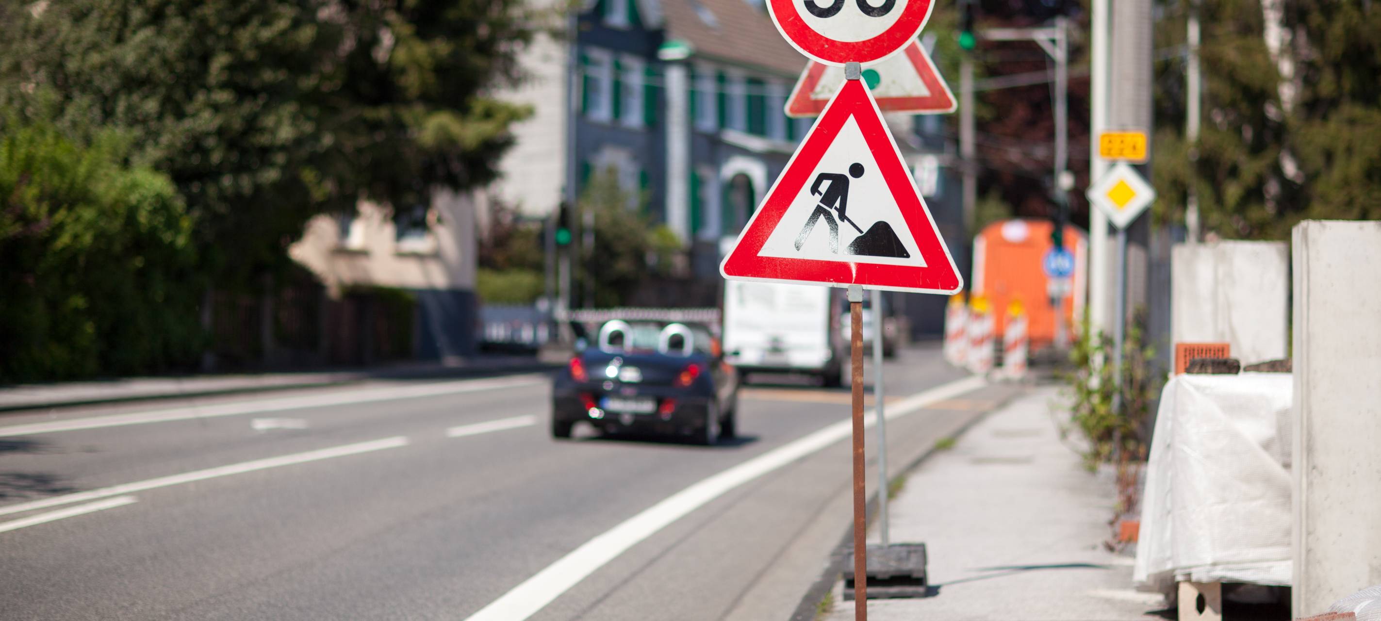 Wochenlange Baustelle in Elberfelder Seitenstraße
