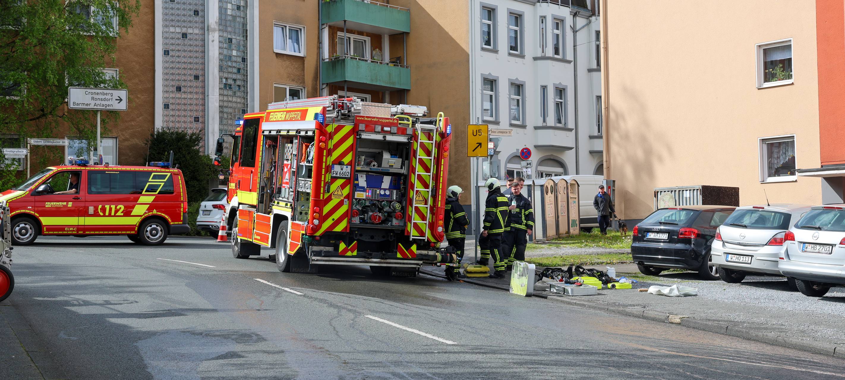 Feuer an der Unteren Lichtenplatzer Straße