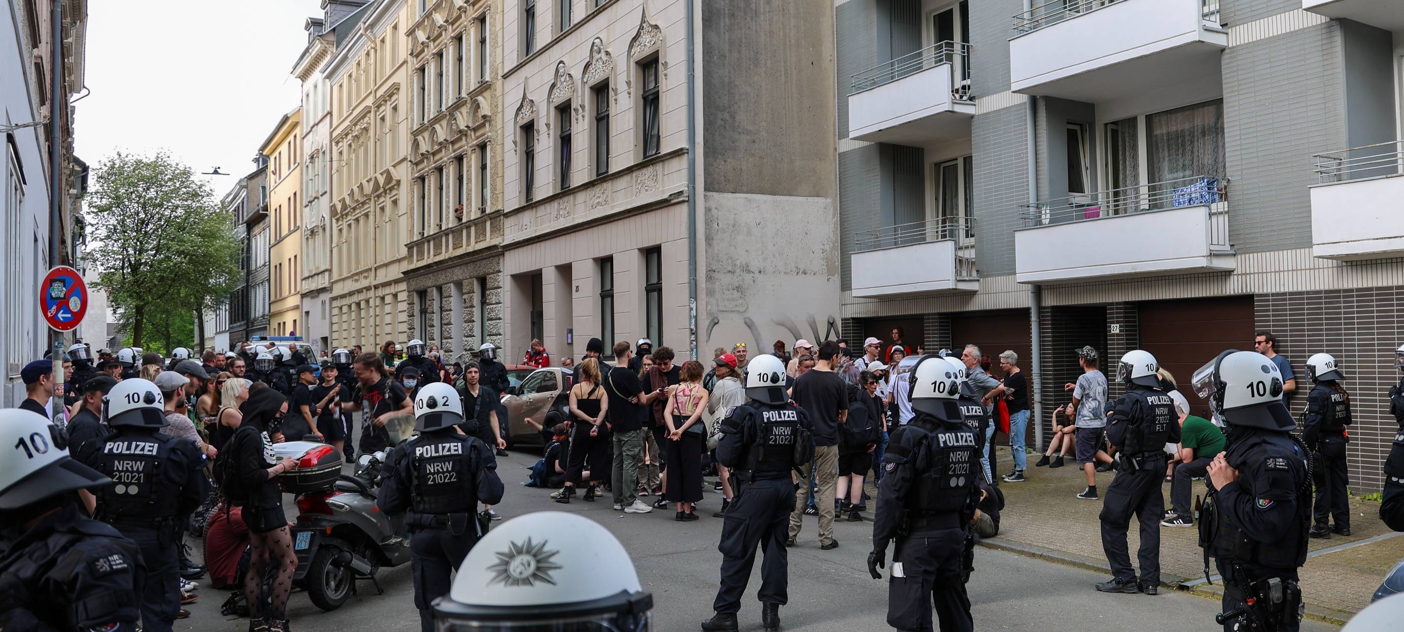 Maikundgebungen: Kurzer Polizeieinsatz