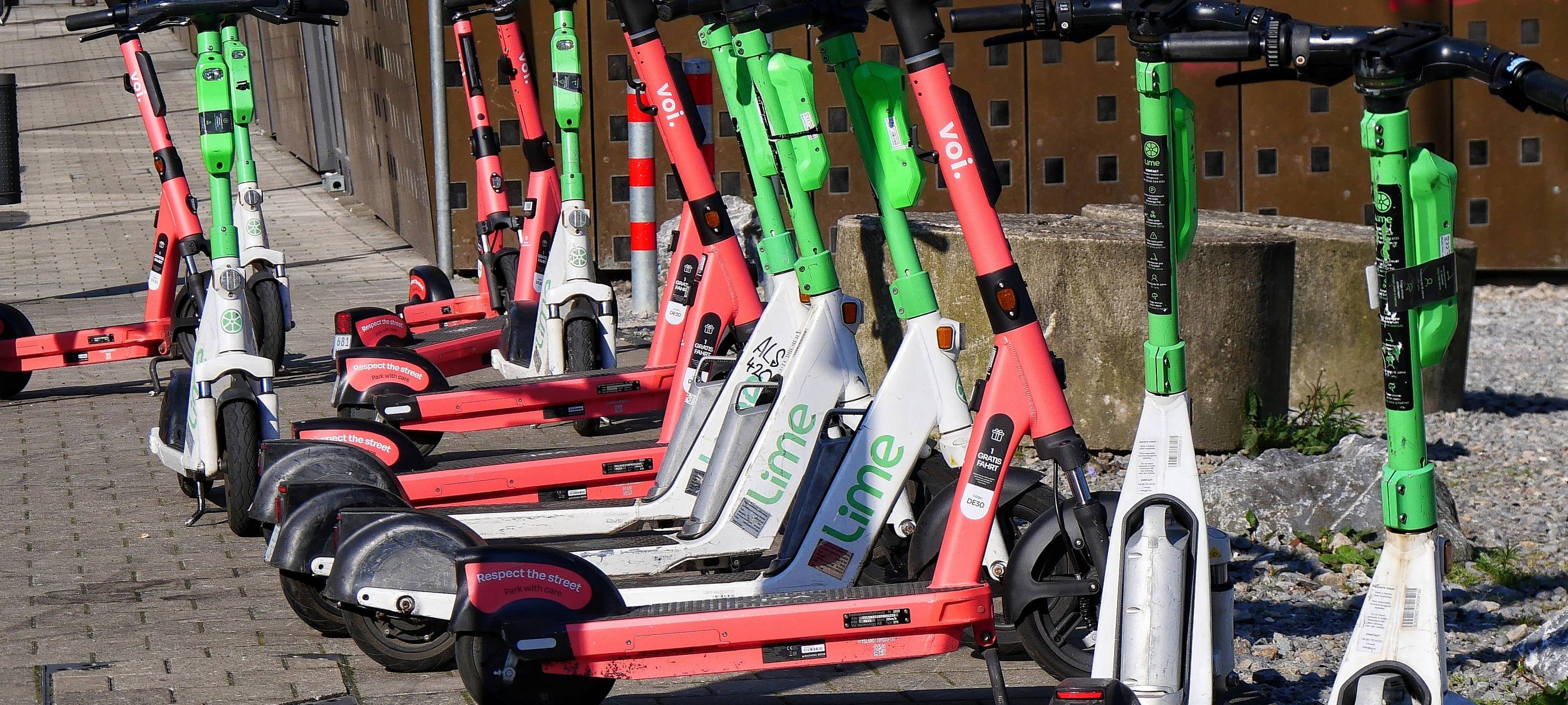 Abstellflächen für E-Scooter