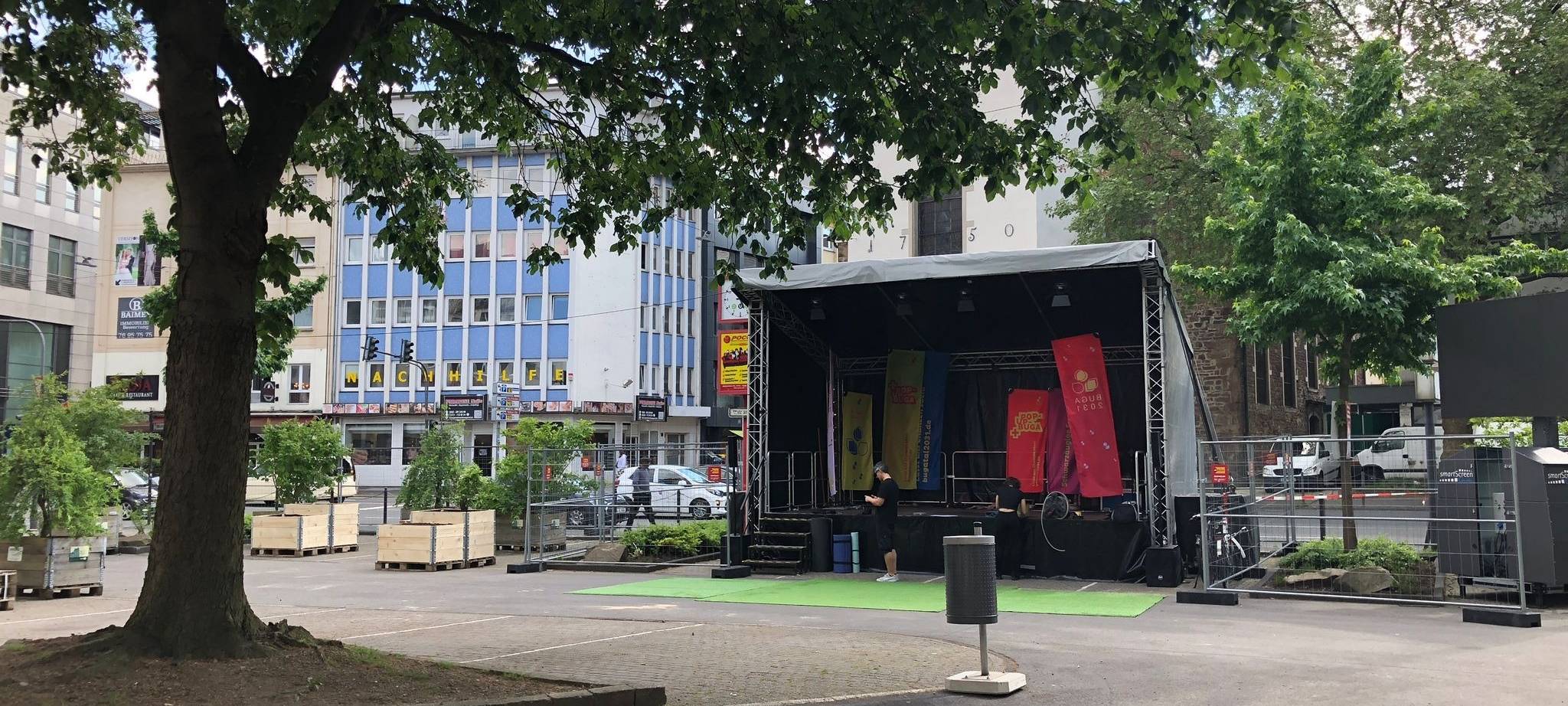 Pop-up-Buga geht, Pflanzen bleiben