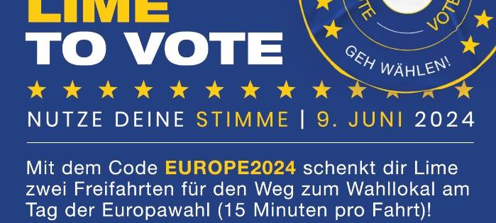 Mit dem E-Scooter zur Europawahl