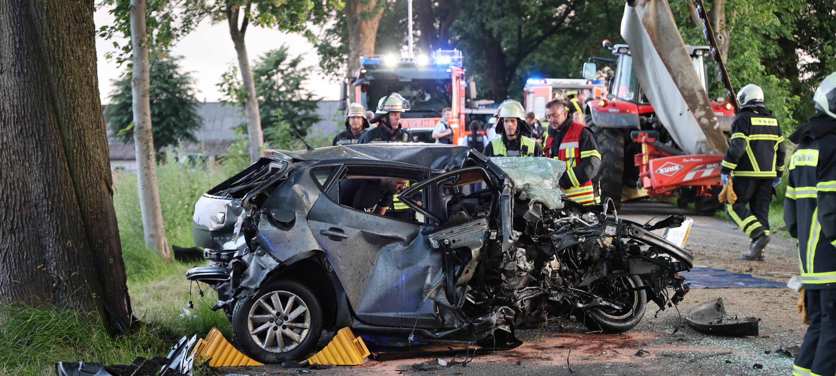 Schwerer Unfall zwischen Wuppertal und Remscheid