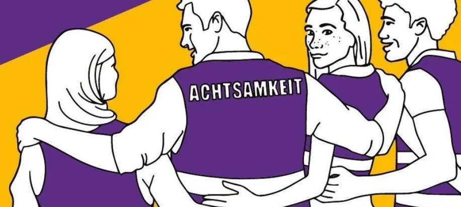 Achtsamtkeits-Helfer am Langen Tisch