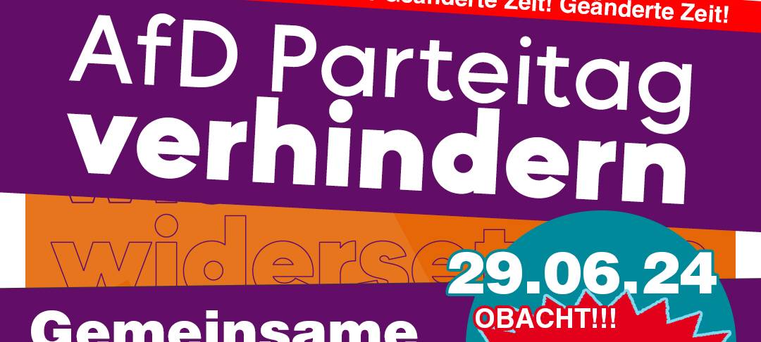 Protest gegen AfD-Parteitag