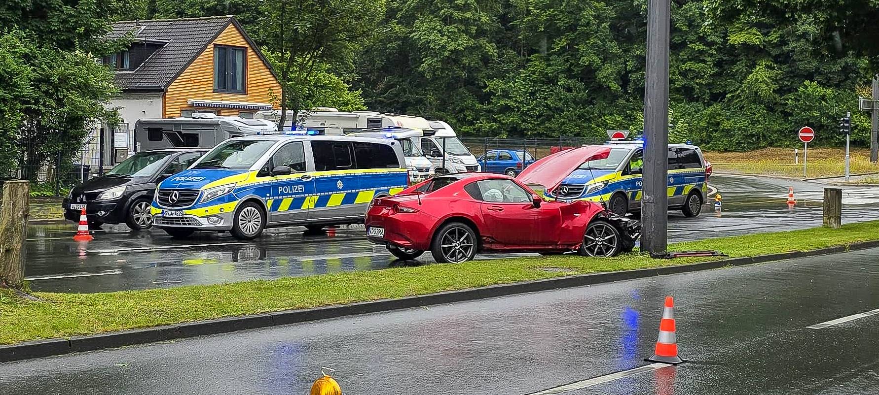Unfall an der Anschlussstelle