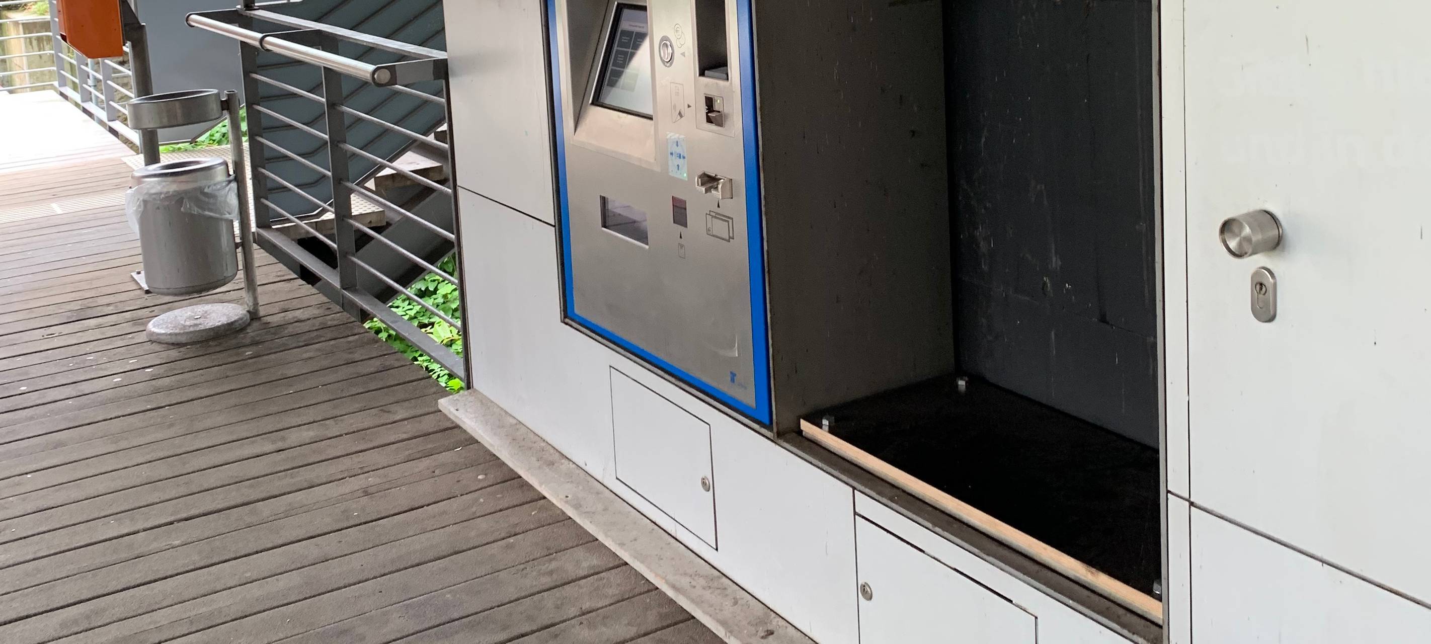 Fahrkartenautomaten ausgetauscht