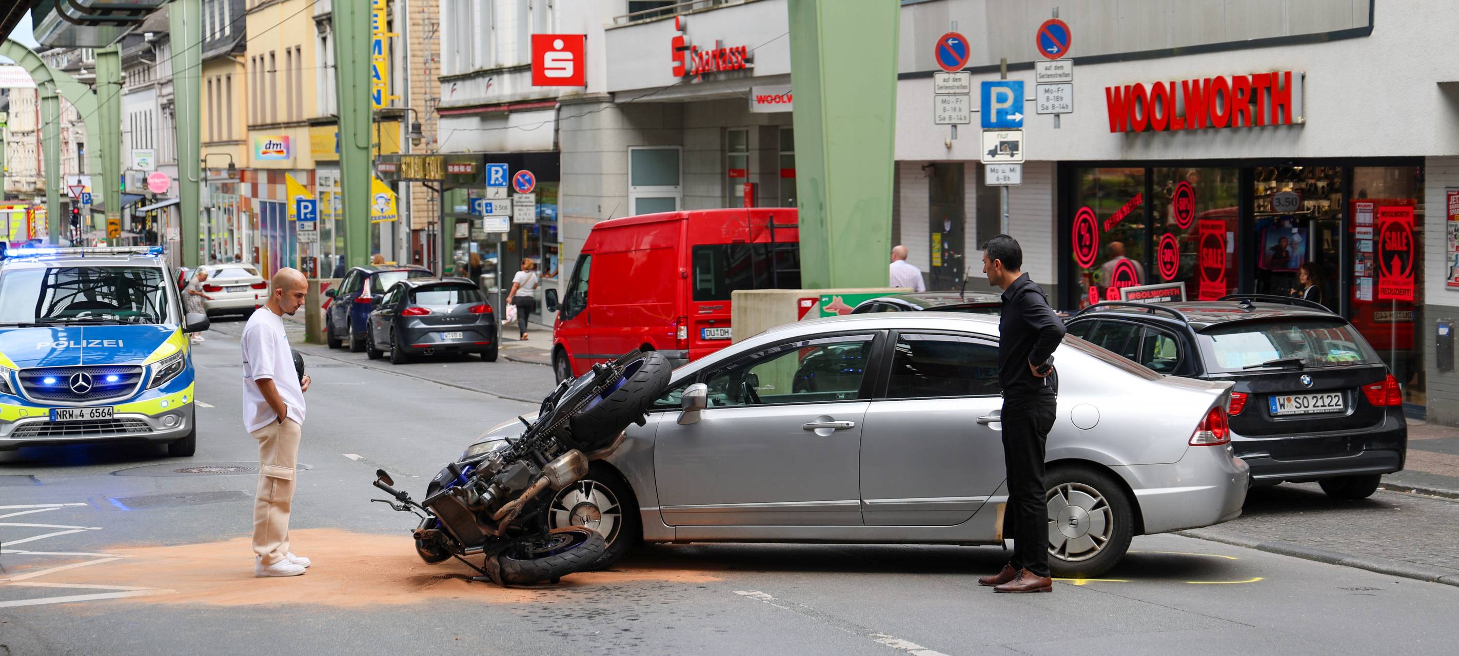 Unfall mit Motorrad in Vohwinkel