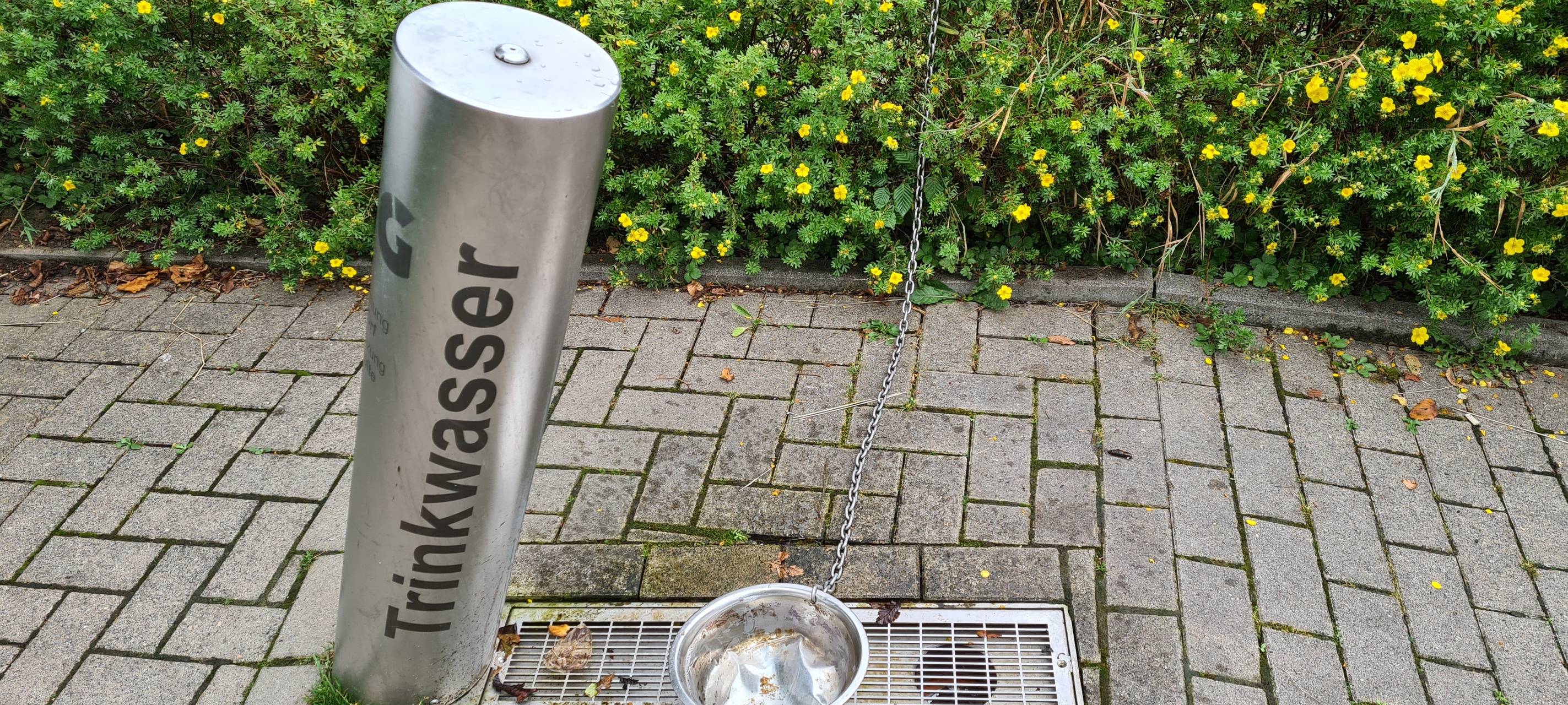 Neuer Trinkwasserbrunnen an der Trasse