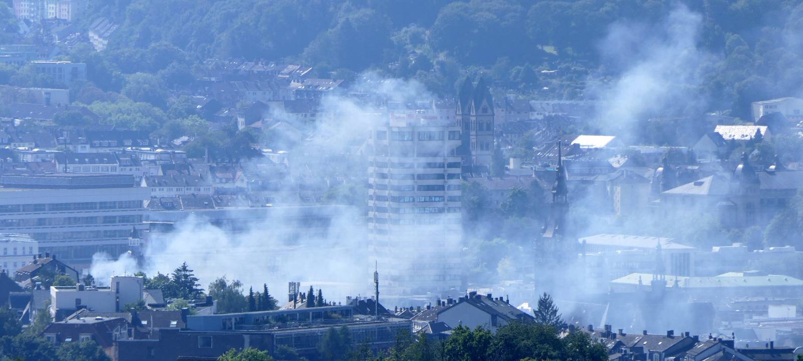 Dachstuhlbrand in Elberfeld