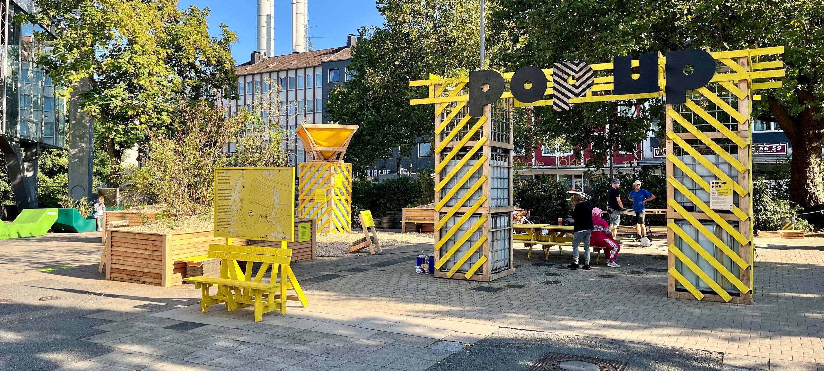 Barmer Pop-up-Park jetzt schöner