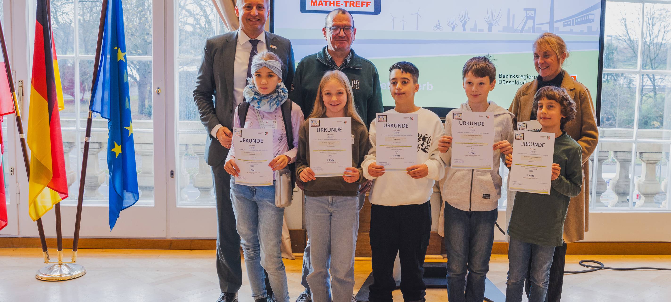 Grundschule stellt Mathe-Gewinner-Team