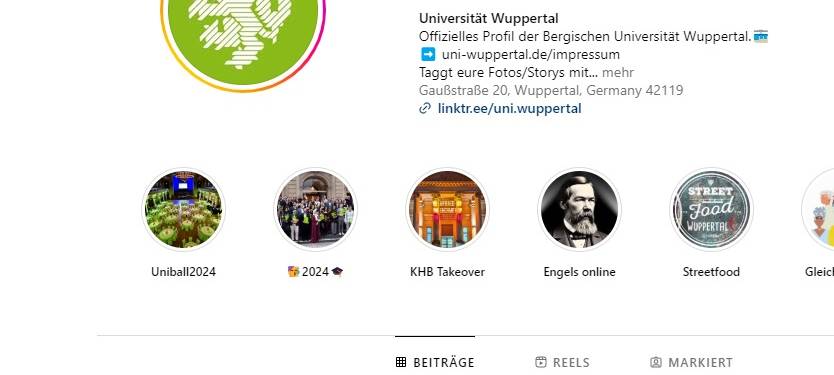 Wenig Follower für Wuppertaler Uni