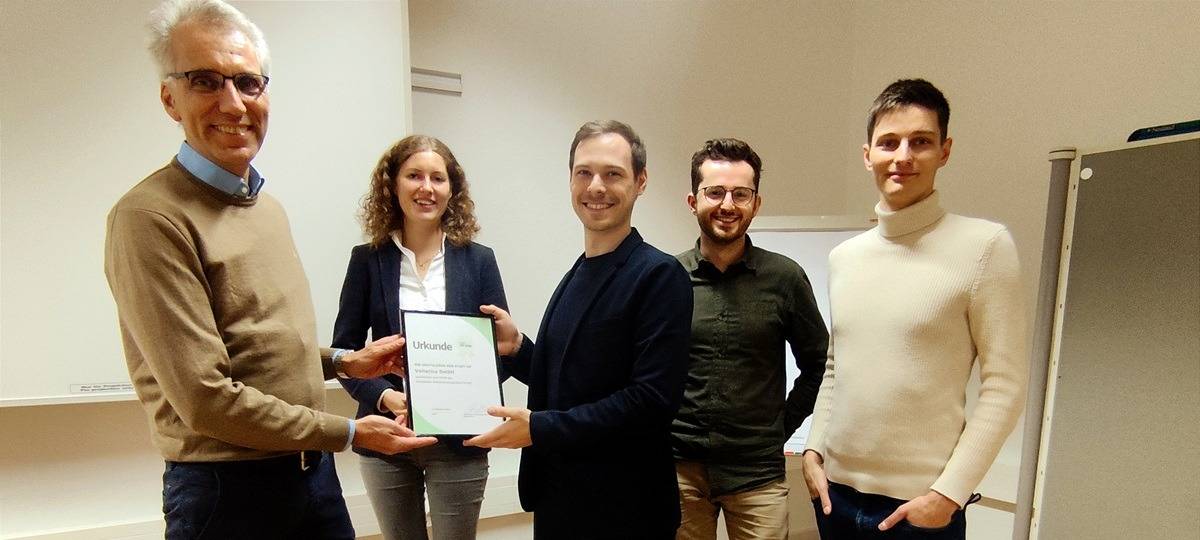 Die Jury und die Gewinner des Wuppertaler Gründungsstipendiums