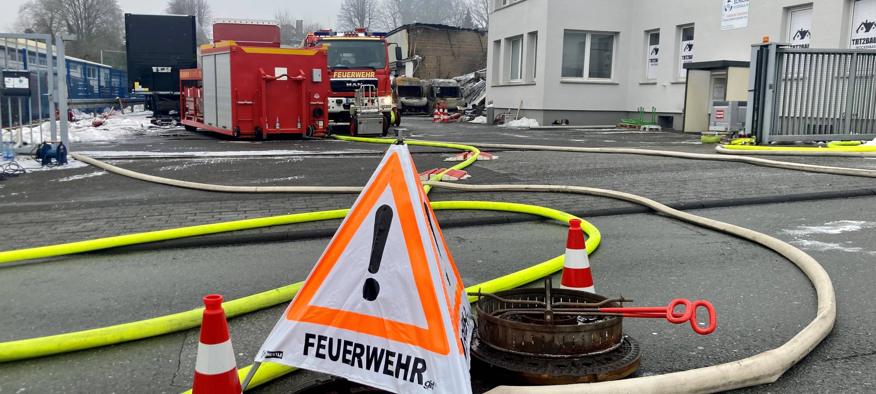 Entwarnung nach Langerfelder Großbrand