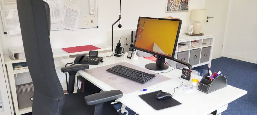 Der Arbeitsplatz einer Telefonseelsorgerin