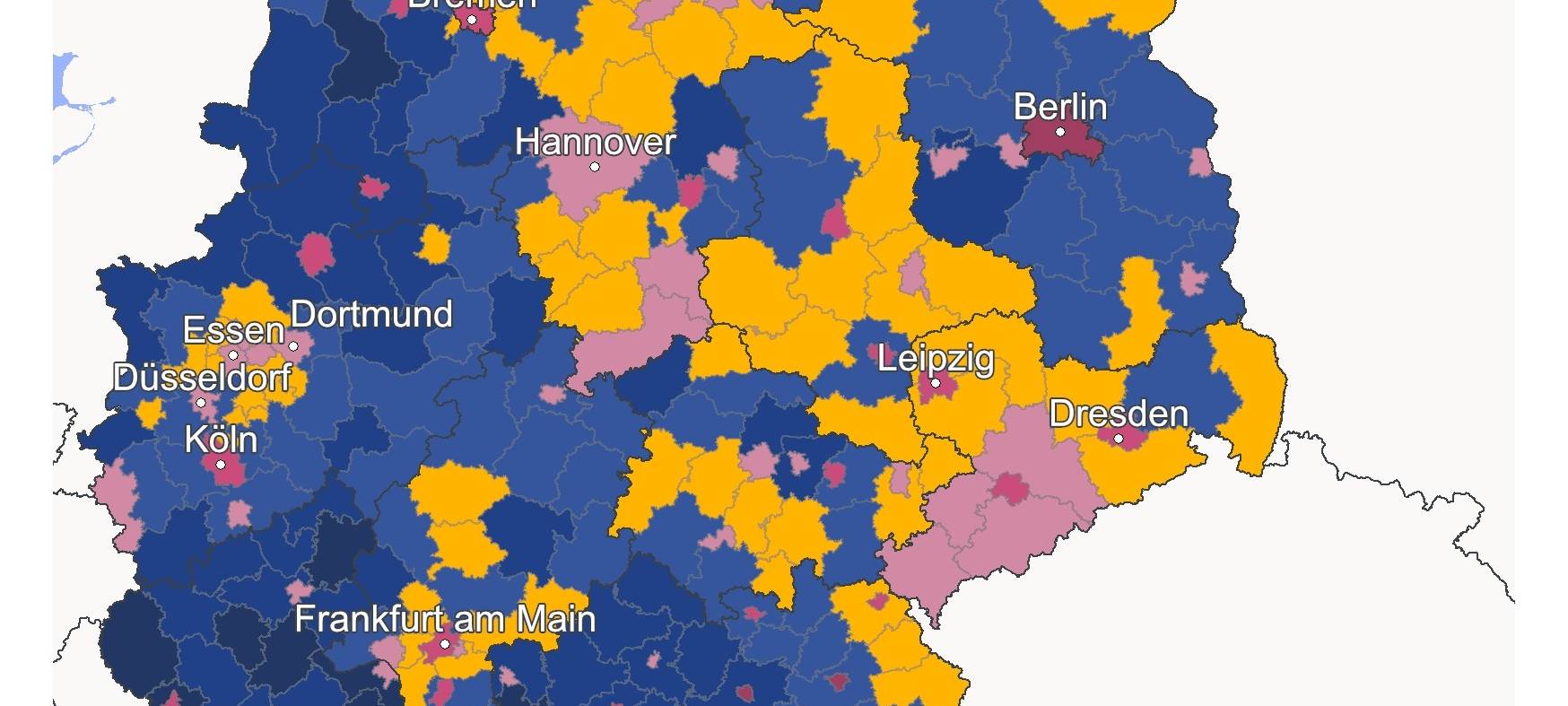 Überdurchschnittlich viele Single-Haushalte