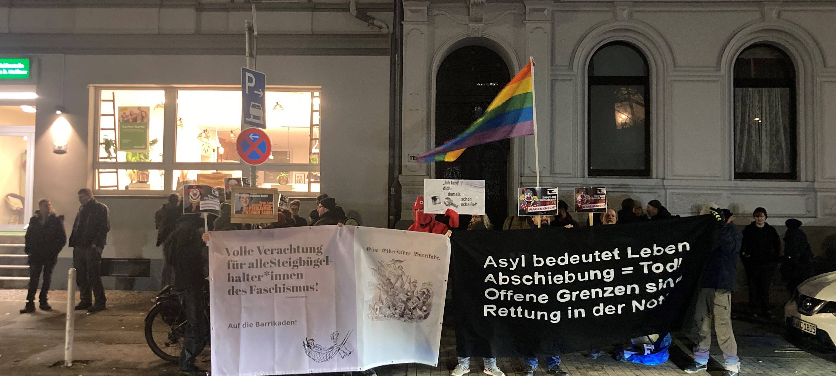 Demo gegen Wagenknecht – ohne Wagenknecht