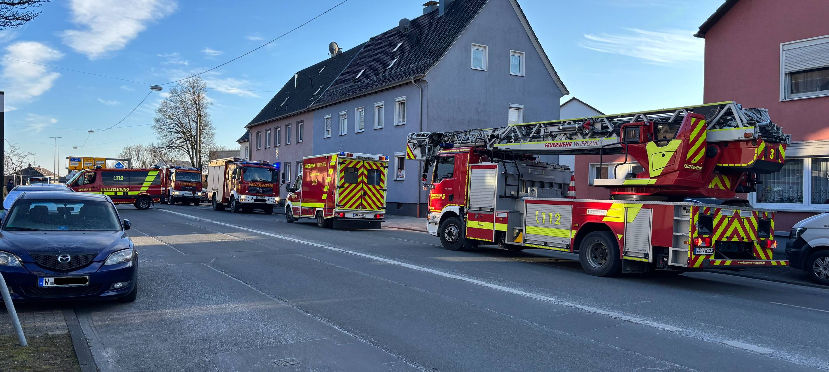 Gasleck an der Cronenberger Straße