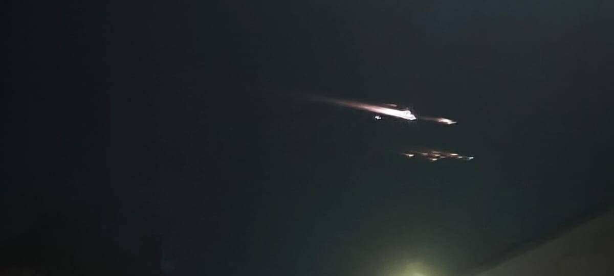 Weltraumschrott verglüht am Morgenhimmel