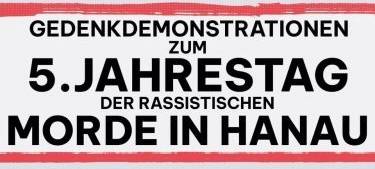 Gedenk-Demo für Hanau-Opfer