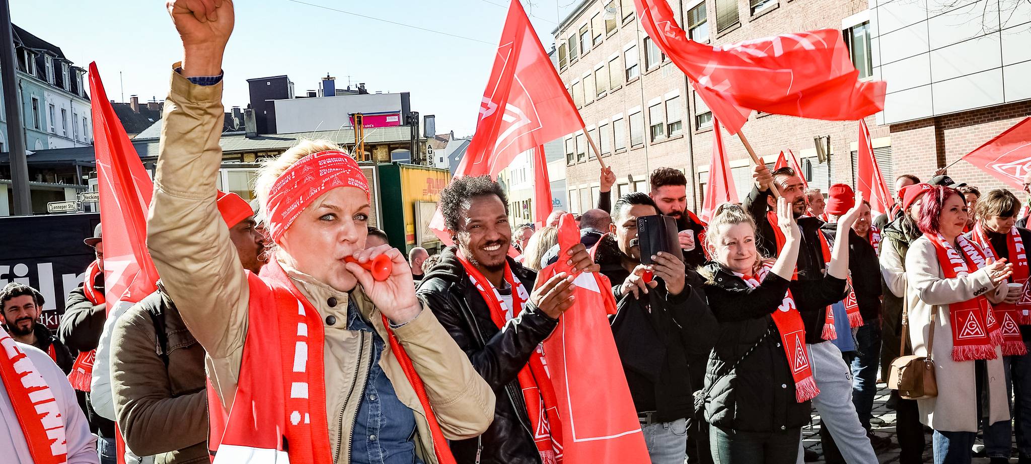 Streik auch in der Textilindustrie