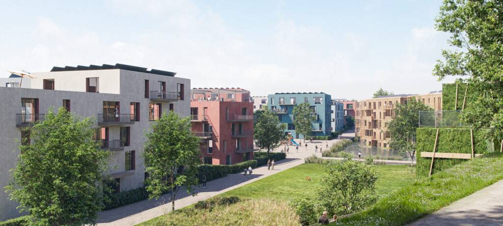 Neues Wohngebiet und neuer Park in Vohwinkel