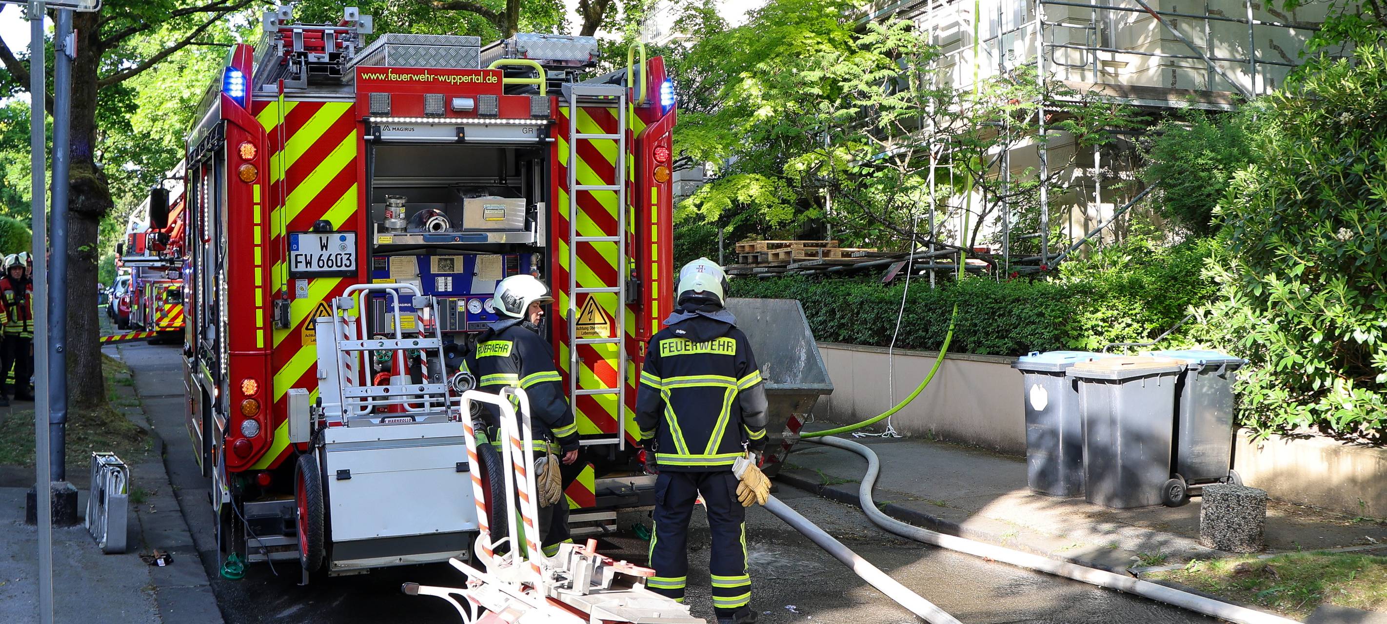 Zooviertel: Feuer bei Sanierung