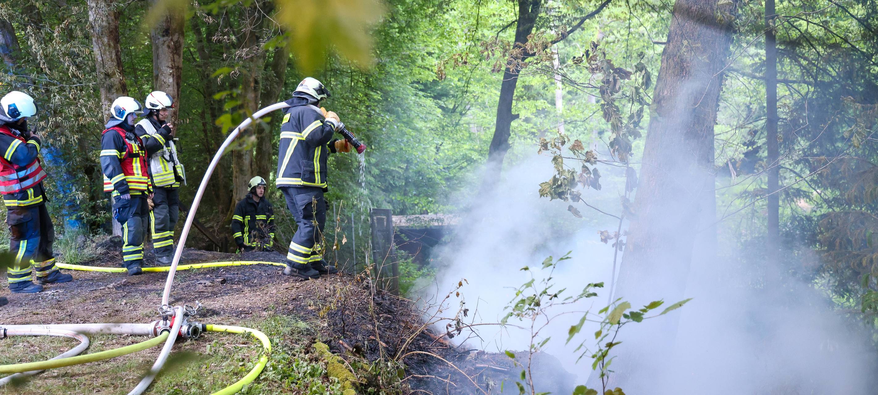 Waldbrand bei Cronenberg