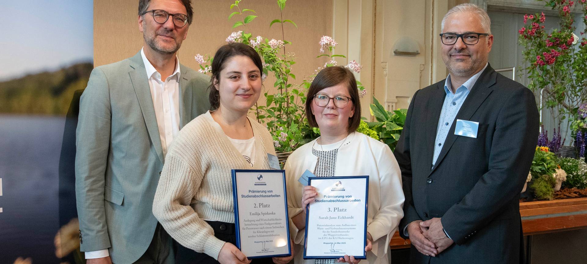Wupperverband zeichnet Studentinnen aus