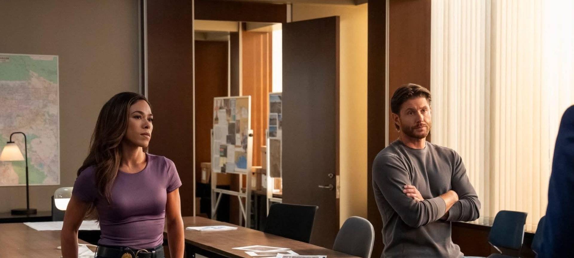 Das Team bei der Einsatzbesprechung.